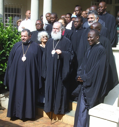 Patriarch Theodoros II at Catechetical School, Yeoville