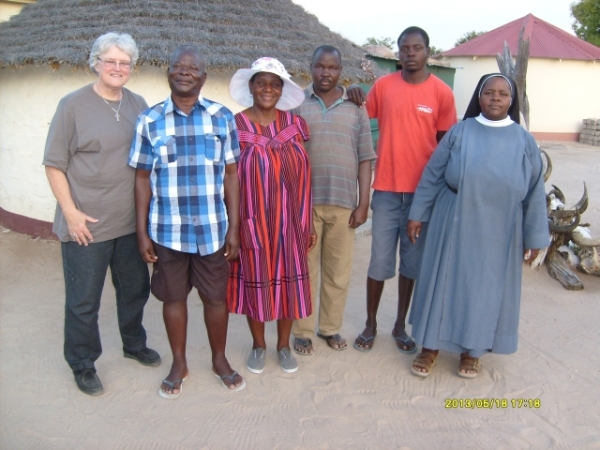 Kakehongo family with Val Hayes and Sr Gertrude, CHN at Onekwaya, Namibia